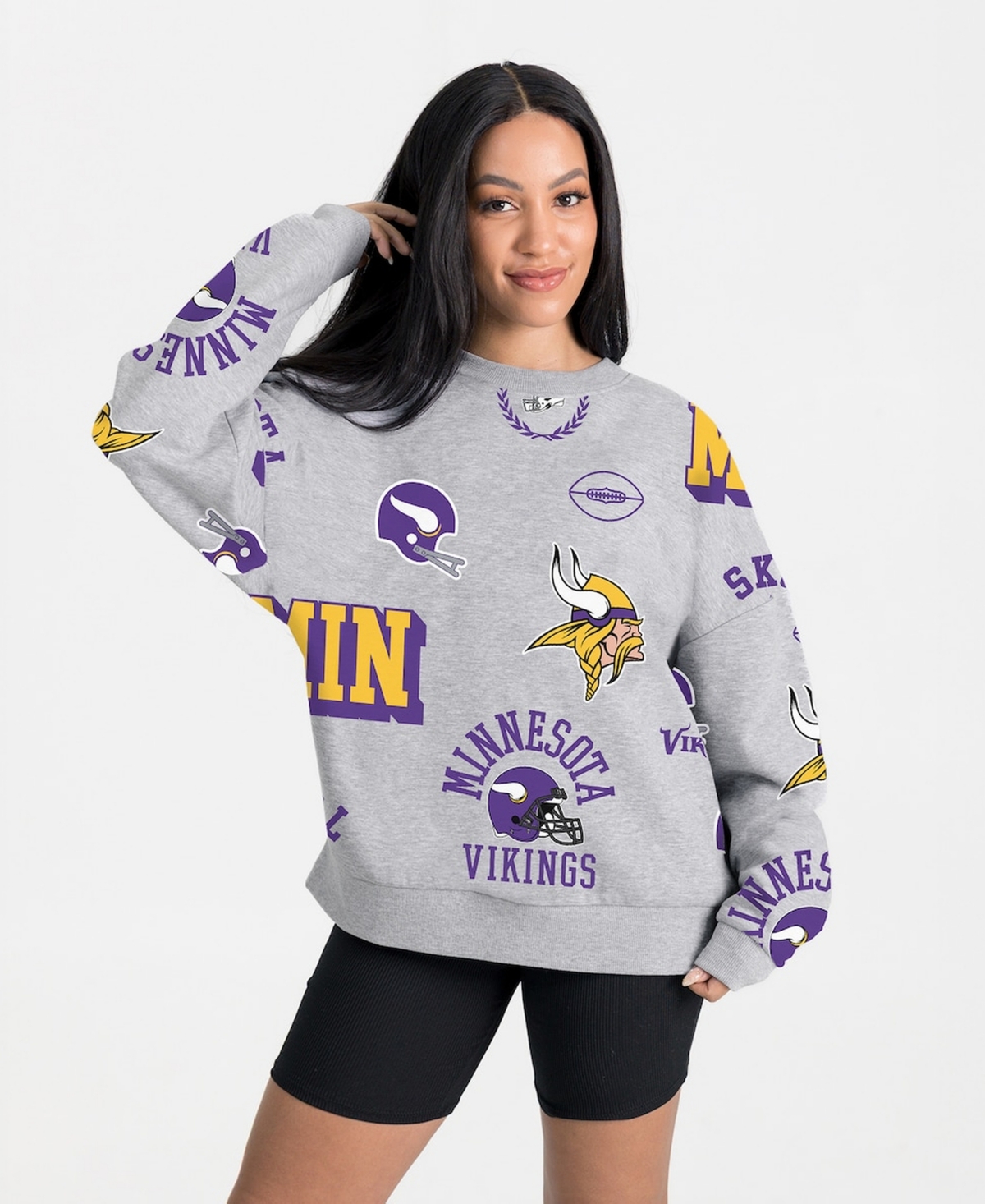 Gameday Couture Women's Heather Gray Minnesota Vikings Always On Repeat Fleece Sweatshirt