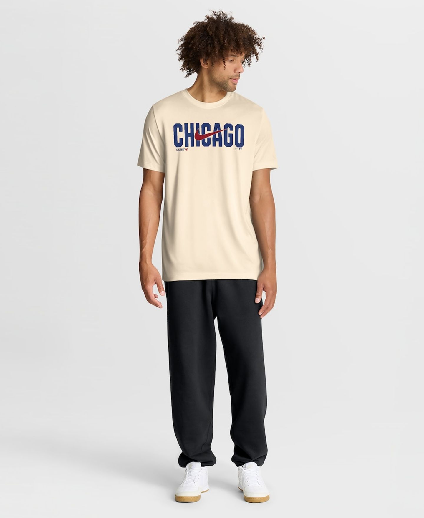 Мужская футболка Nike Cream Chicago Cubs Swoosh Legend Dri-FIT — фото 3
