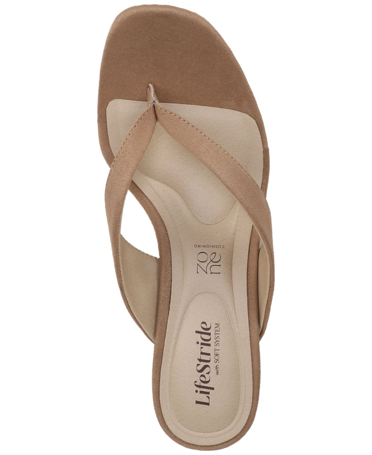 Женские сандалии LifeStride Stella Thong Slip-On, цвет: Рыжевато-коричневый — фото 4