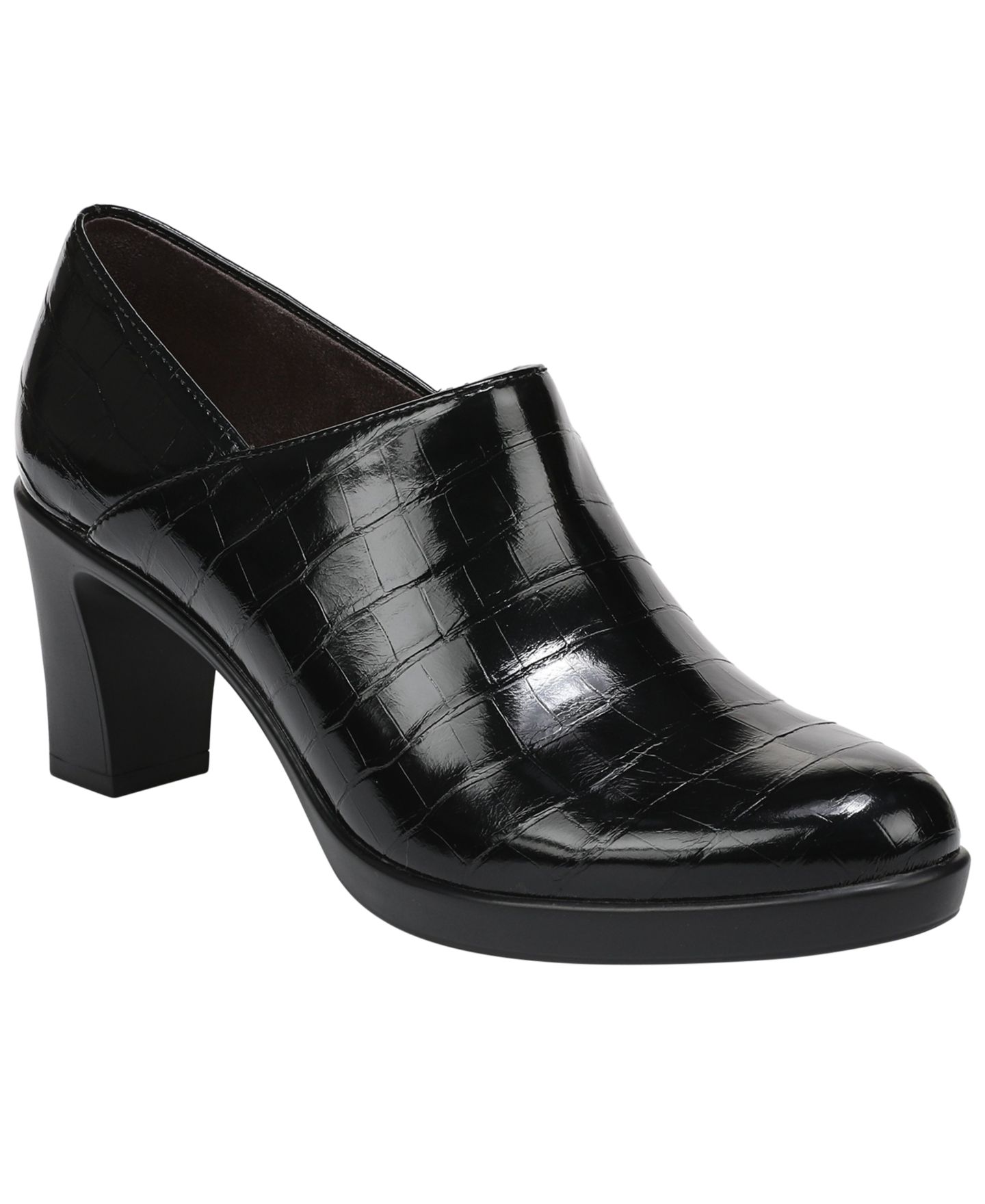 Женские туфли LifeStride Elegant Slip-On Pumps, цвет: Чёрная искусственная кожа, вариант 1 — фото 1