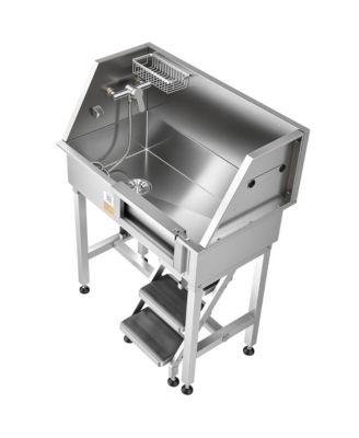 34 inch Stainless Steel Dog Washing Station for Small to Medium Breeds