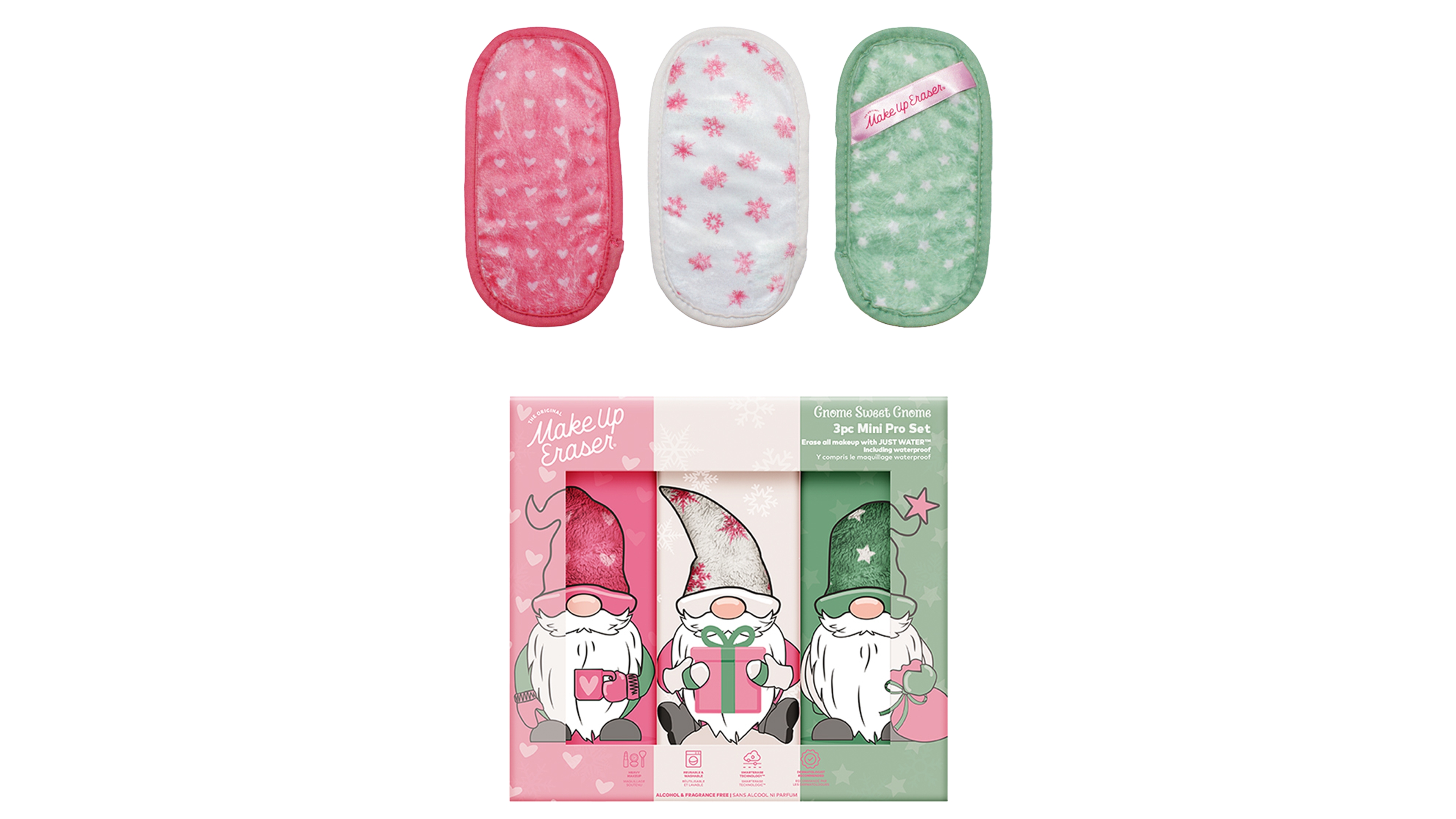 MakeUp Eraser 3-Piece Gnome Sweet Gnome Break-a-Part Gift Set