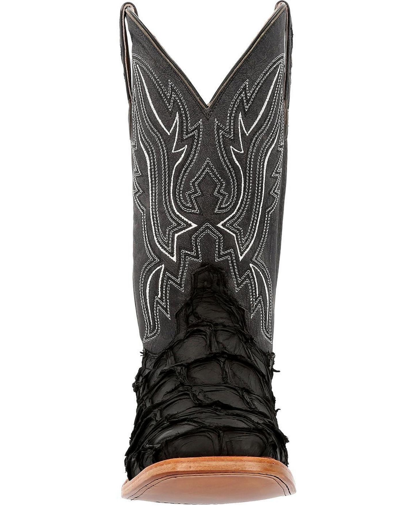 Мужские ботинки Durango Premium Exotics Pirarucu Western Boot, цвет: Матовый чёрный — фото 5