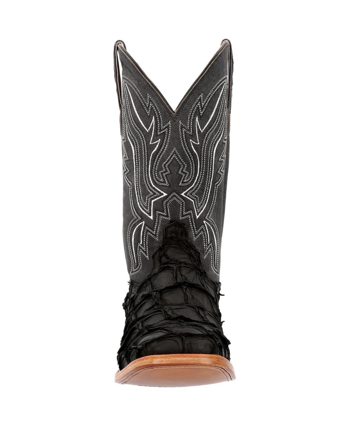 Durango Men's Premium Exotics Matte Black Pirarucu Western Boot