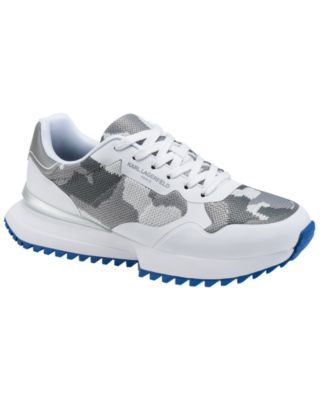 Karl Lagerfeld Men's Calixte Camo Lace-Up Runner Sneakers