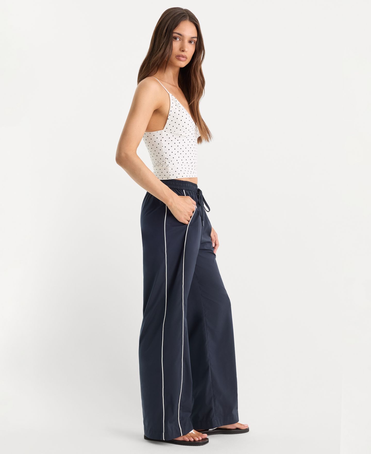 Женские брюки Good American The Sport Pant, цвет: Синий — фото 3