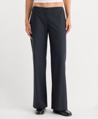 Women's Low-Rise Wide-Leg Trousers