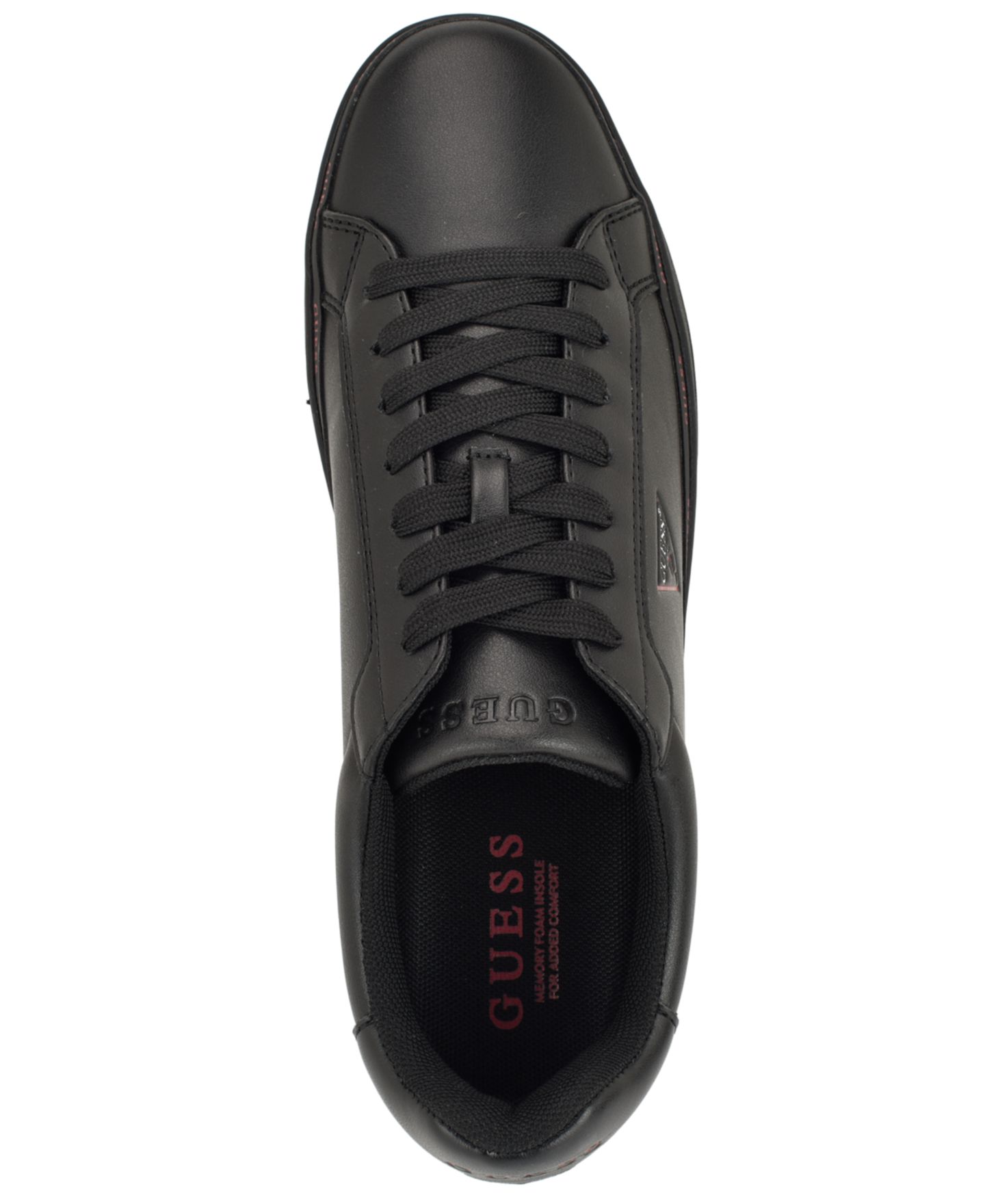 Мужские кроссовки GUESS Likode Fashion Lace-Up, цвет: Чёрный / Красный — фото 4