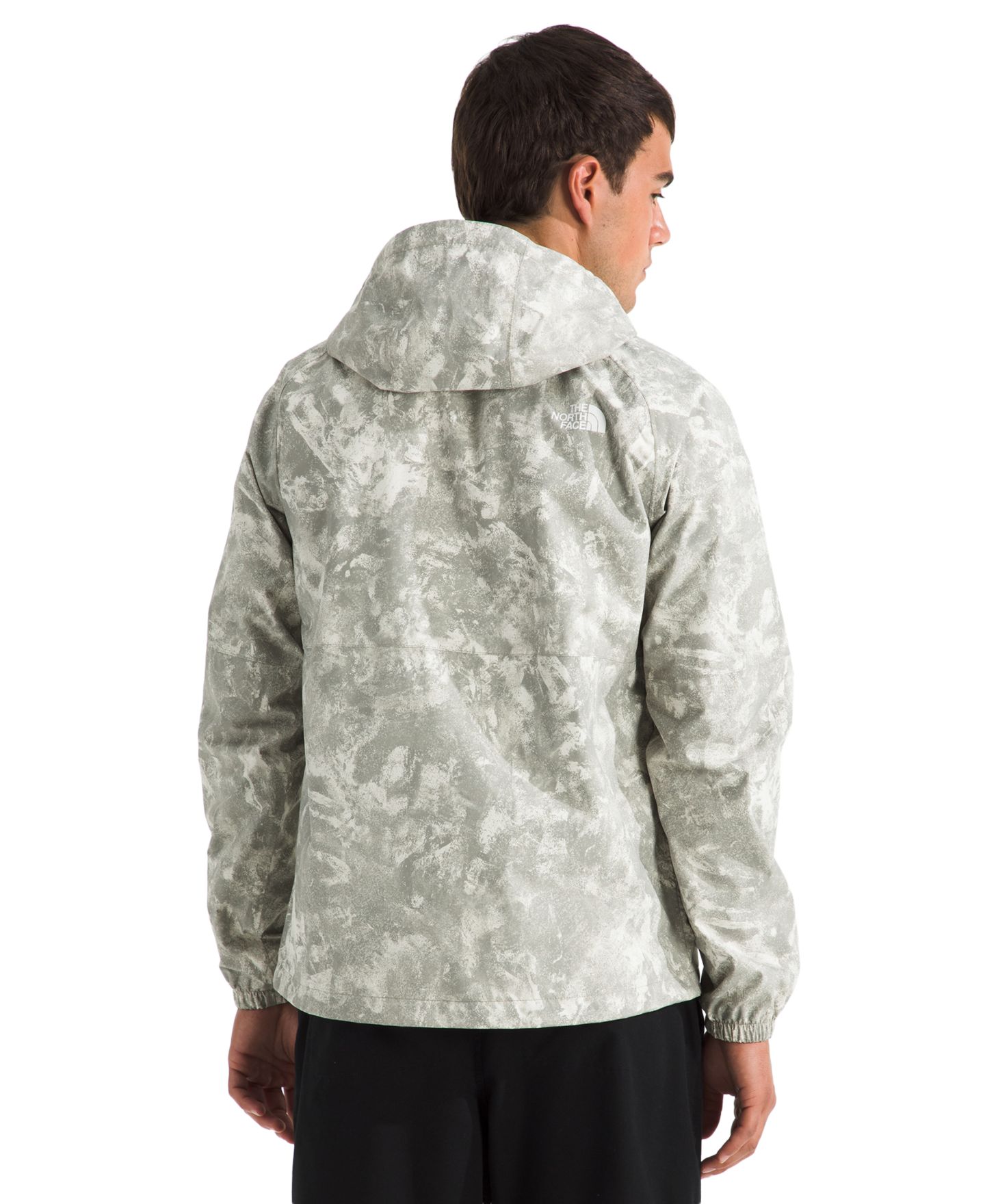 Мужская куртка The North Face Print Antora Rain Hooded, цвет: Каменный меловой с принтом — фото 5