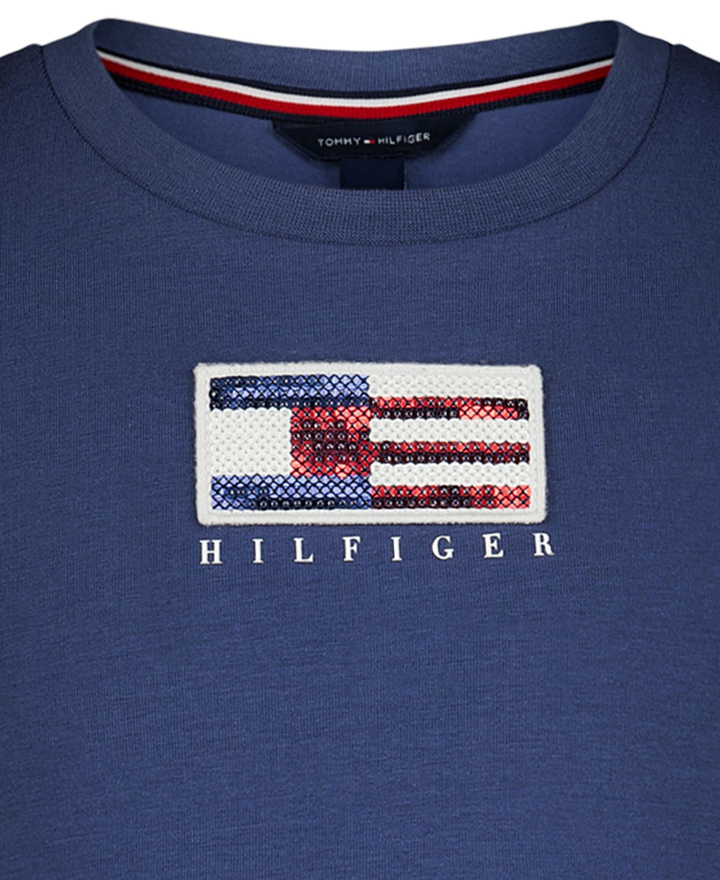 Платье Tommy Hilfiger Short-Sleeve Dress для девочек, цвет: Ягодный — фото 8