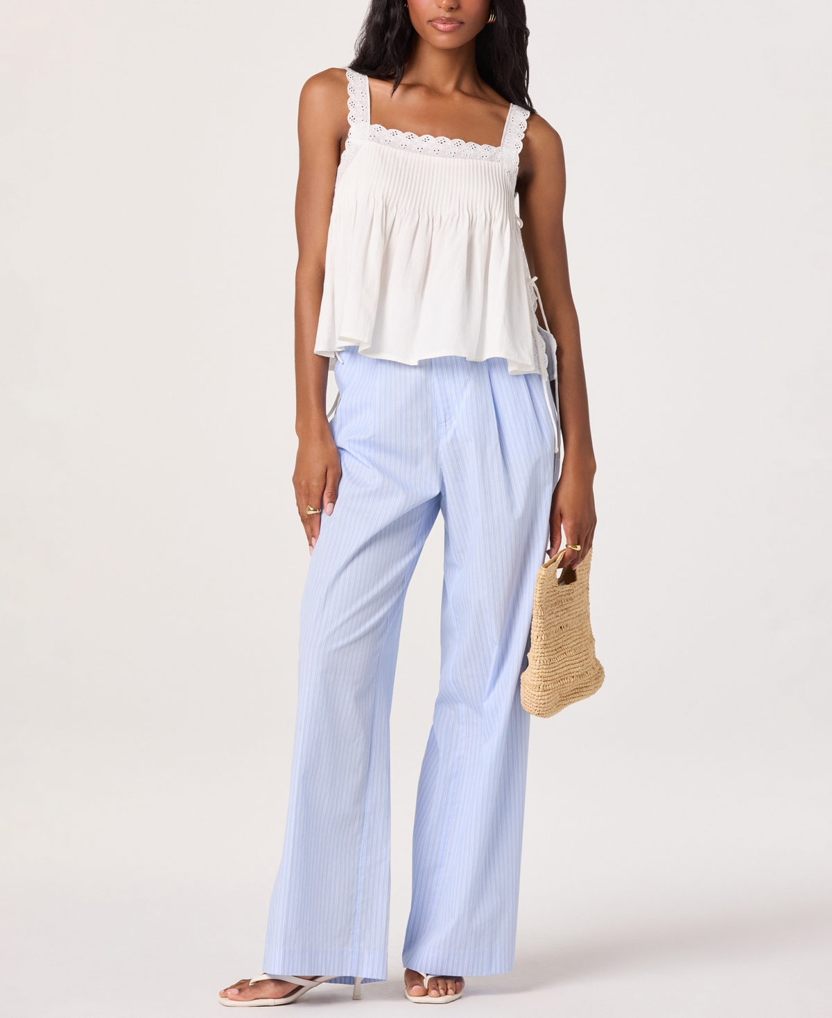 Astr the Label Women's Side-Tie Sleeveless Top
