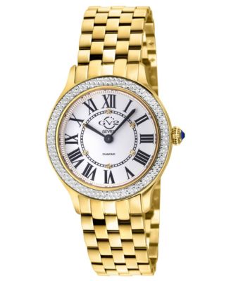 Women's Milan Swiss Quartz Diamond IP Stainless Steel Bracelet Watch
