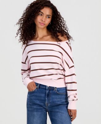 Juniors' Roll-Neck Slouchy Sweater