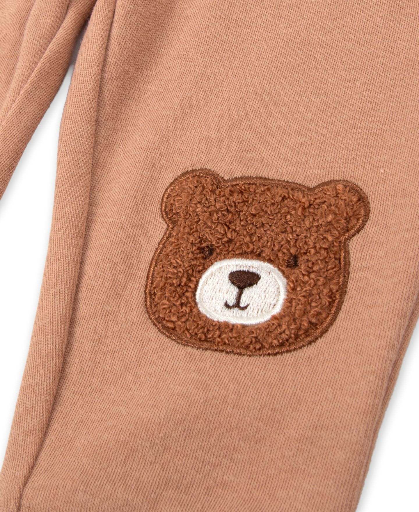 Детский комплект Baby Essentials: боди с длинным рукавом, джоггеры и носки, цвет: Бежевый — фото 4
