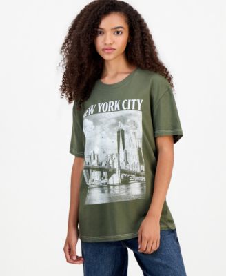 Juniors' Cotton NYC Graphic T-Shirt