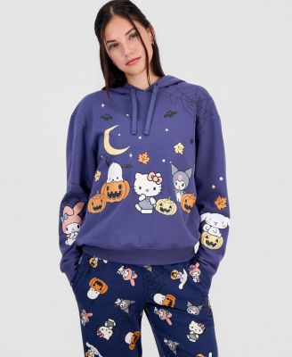 Juniors' Hello Kitty And Friends Halloween Hoodie Sweatshirt