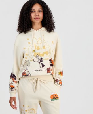Juniors' Peanuts Halloween Fleece Hoodie