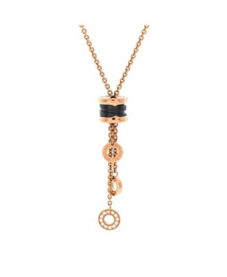 Pre-Owned Bvlgari B.Zero1 3 Charm Necklace - 18k rose gold
