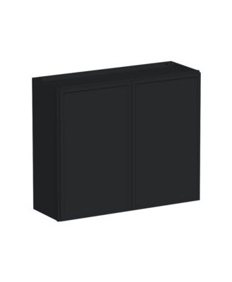 Standard Wall Cabinet 2 Door 2 Shelves, Ready to Assemble Kitchen Cabinet with Solid Wood Frame, Soft-Close Slides and Hinge