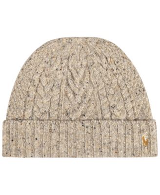 Men's Aran Tweed Beanie Hat