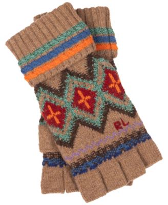Men's Fairisle Fingerless Gloves