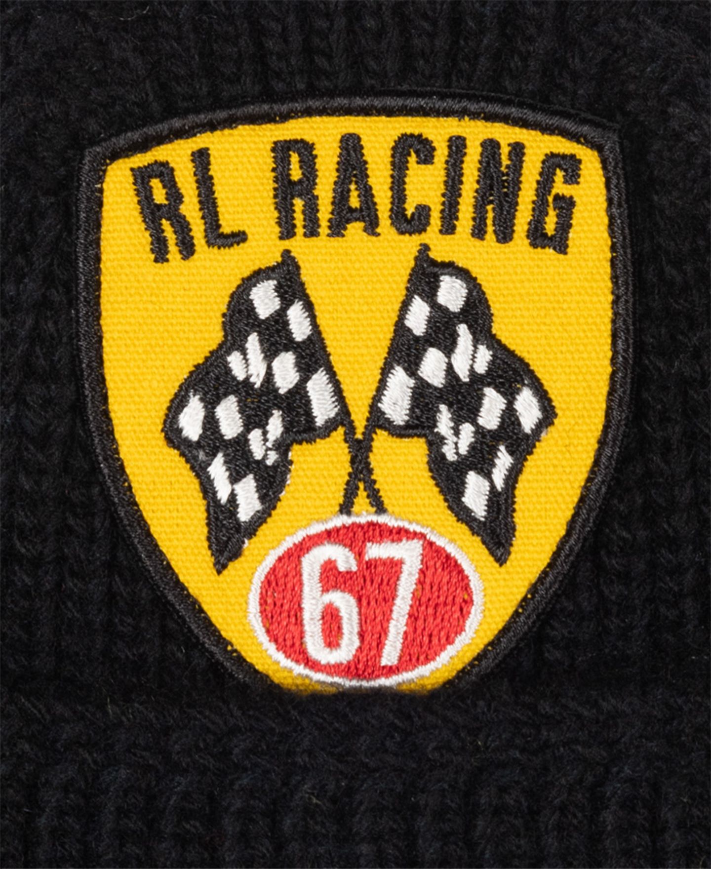 Мужская шапка Polo Ralph Lauren Holiday Patch Beanie Hat, цвет: Чёрный разноцветный — фото 4