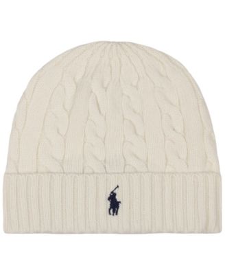 Men's Cashmere Blend Cable Beanie
