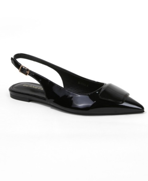 Женские BERNESS Women's Blanca Patent Slingback Flats with Geometric Accent