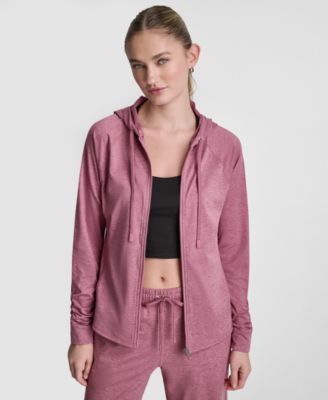DKNY Women's Full-Zip Long-Sleeve Hoodie