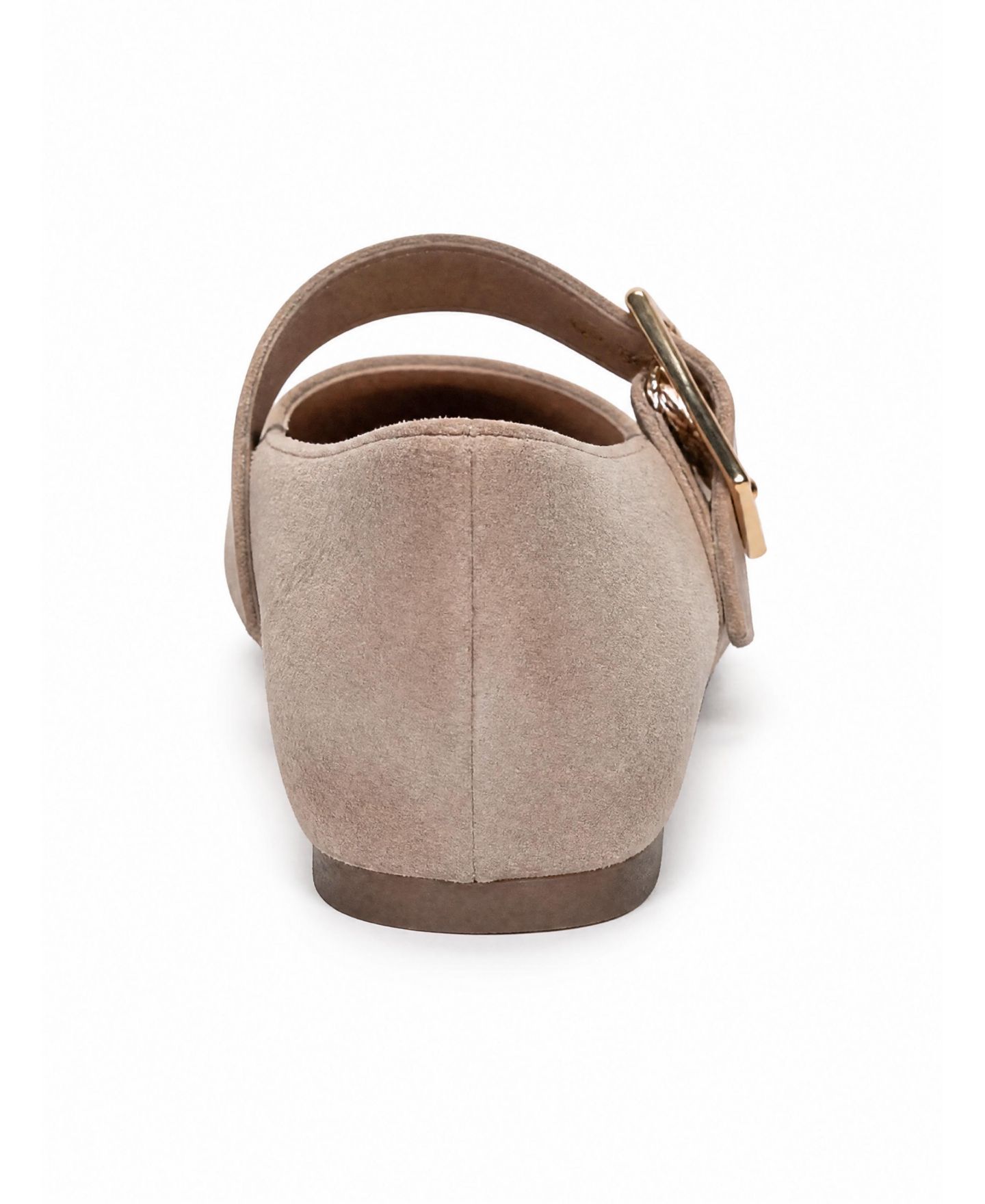 Женские кожаные балетки Forever & Always Shoes Jonas, цвет: Бежевый замшевый — фото 3