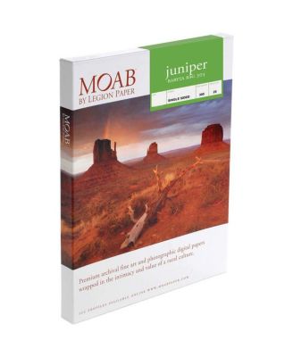 Juniper Baryta Rag Glossy Fine Art Inkjet Print Paper, 8.5x11 Inch, 305gsm, 25 Sheets
