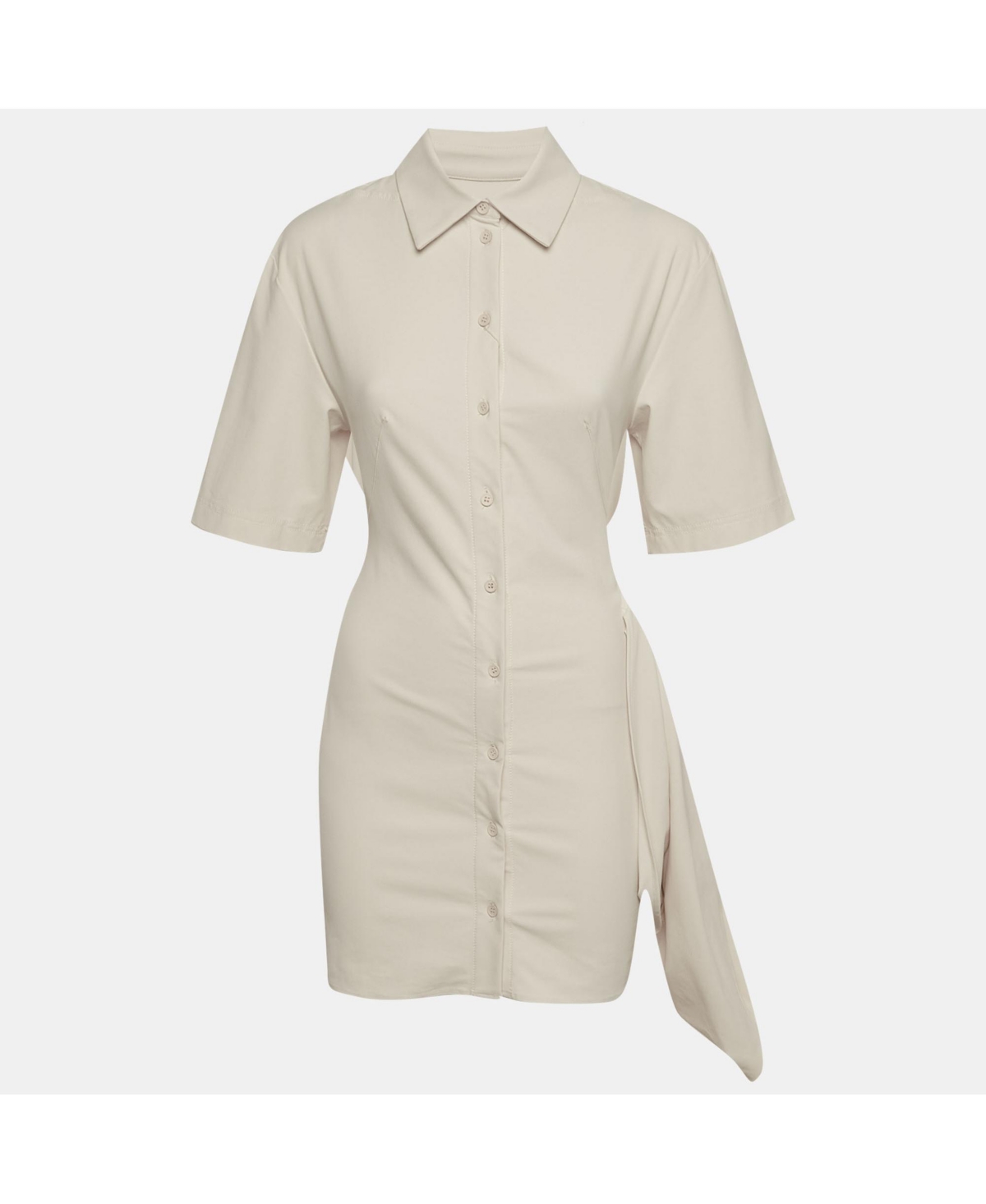 Pre-Owned Jacquemus Women's Twill La Robe Camisa Mini Shirt Dress