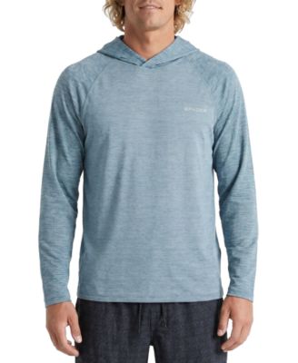 Men's Birdseye Heather Hooded Long-Sleeve Rash Guard