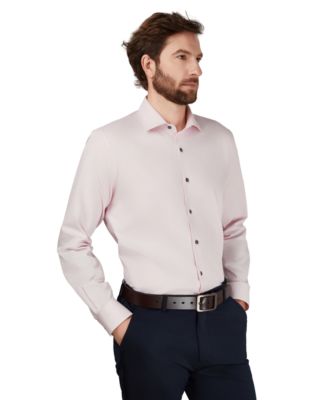Men's Slim-Fit Solid Dress Shirt
