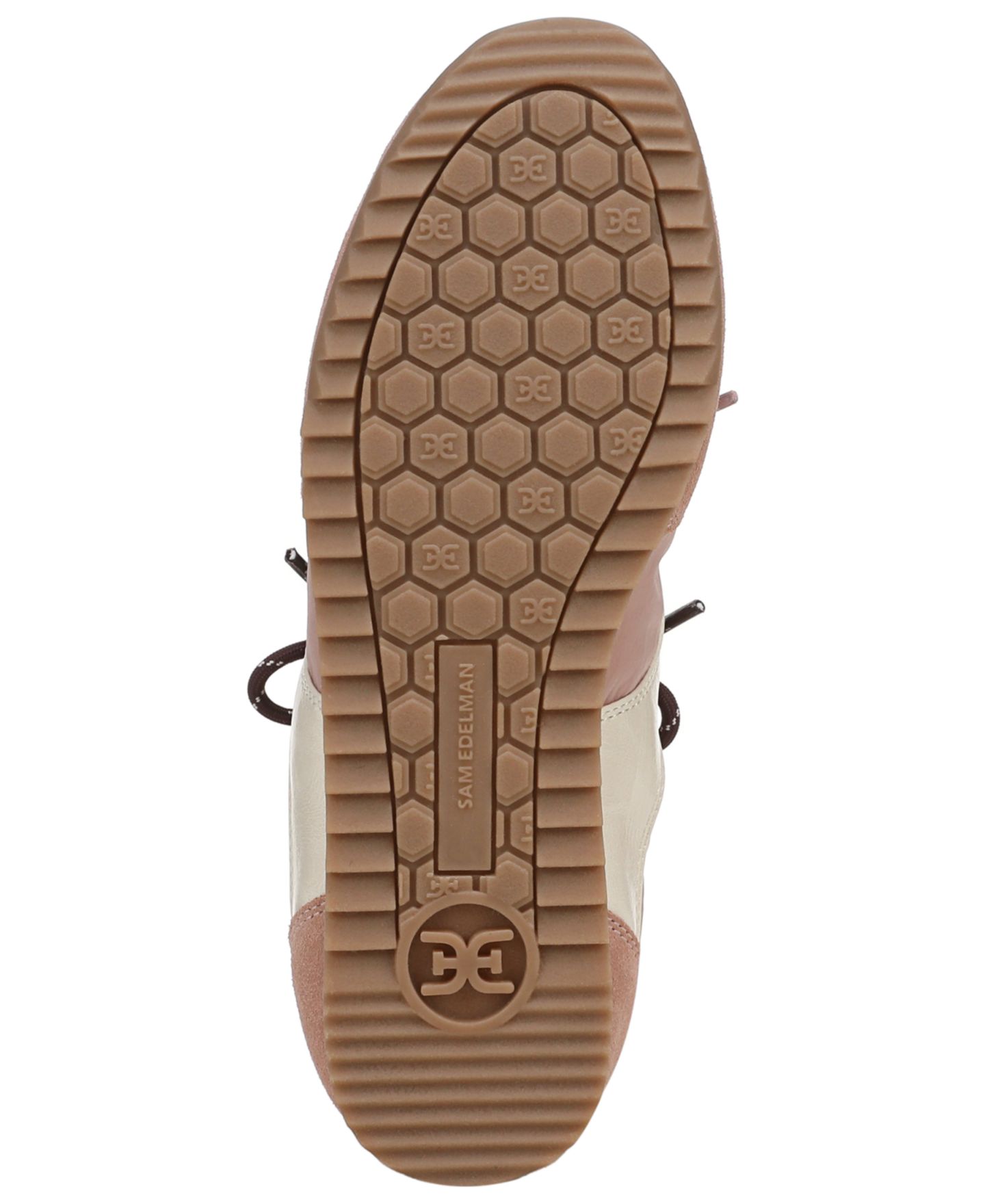 Женские кроссовки Sam Edelman Ivanna Lace-Up, цвет: Пудровый замшевый — фото 5