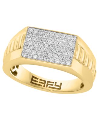 Men's Diamond (1/2 ct. t.w.) Ring in 14k Yellow Gold