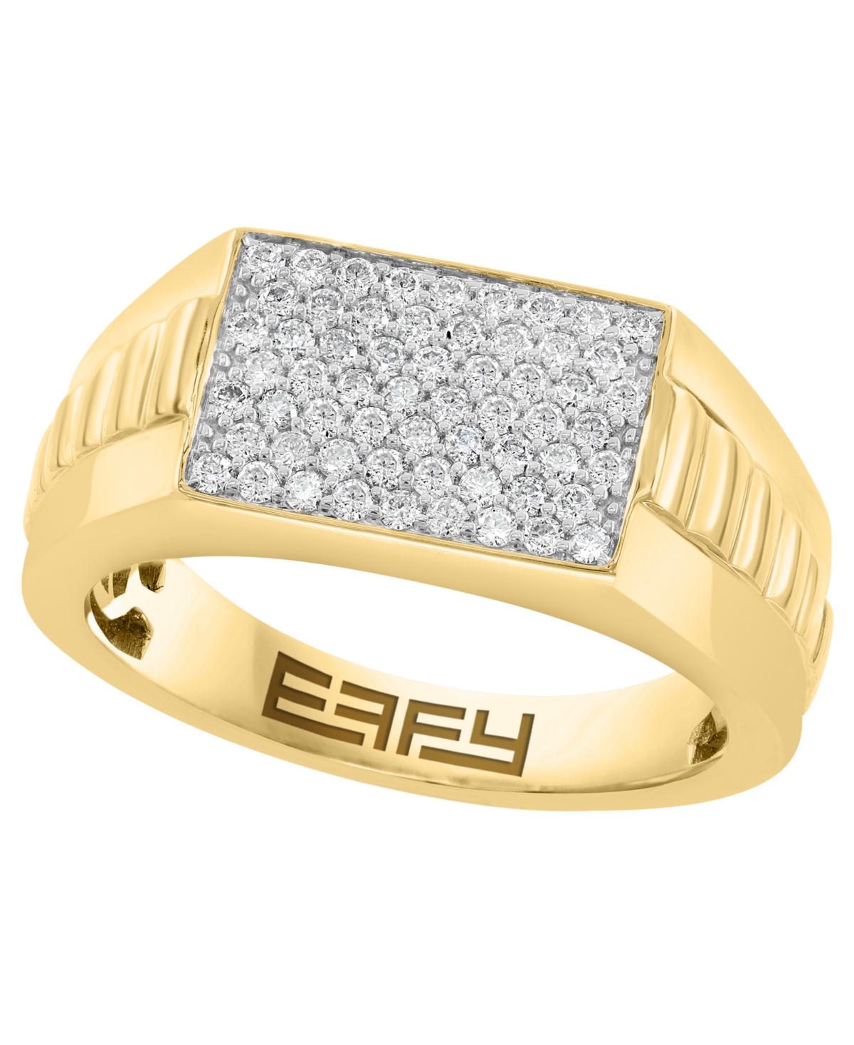Effy Collection Mens Diamond 12 ct tw Ring in 14k Yellow Gold  Yellow Gold