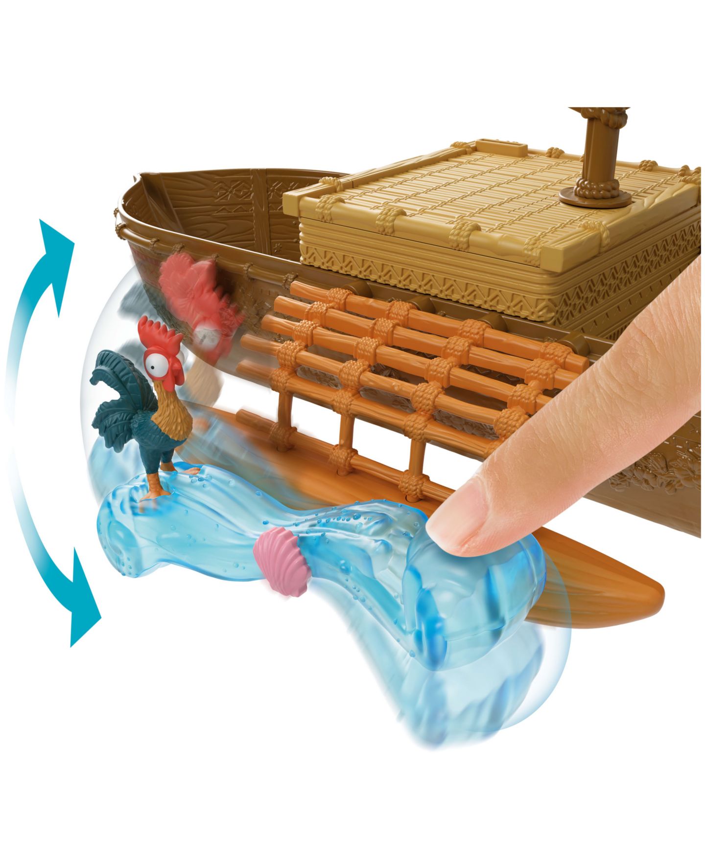Детский игровой набор Disney Princess Moana Floating Outrigger-Style Canoe Playset, Ages 3+ — фото 5