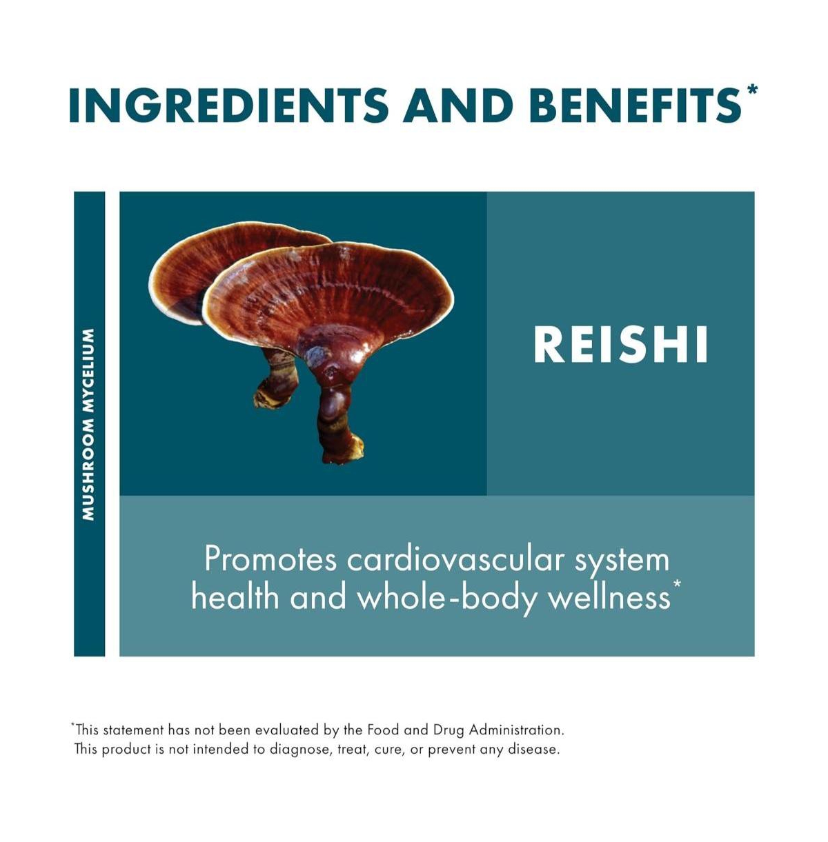 Host Defense Reishi Extract - Heart & Immune Health Support Supplement