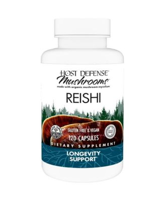 Host Defense Reishi Capsules - Heart & Immune Health Support Supplement - Mushroom Supplement to Support Energy & Vitality - Reishi Supplement to Aid