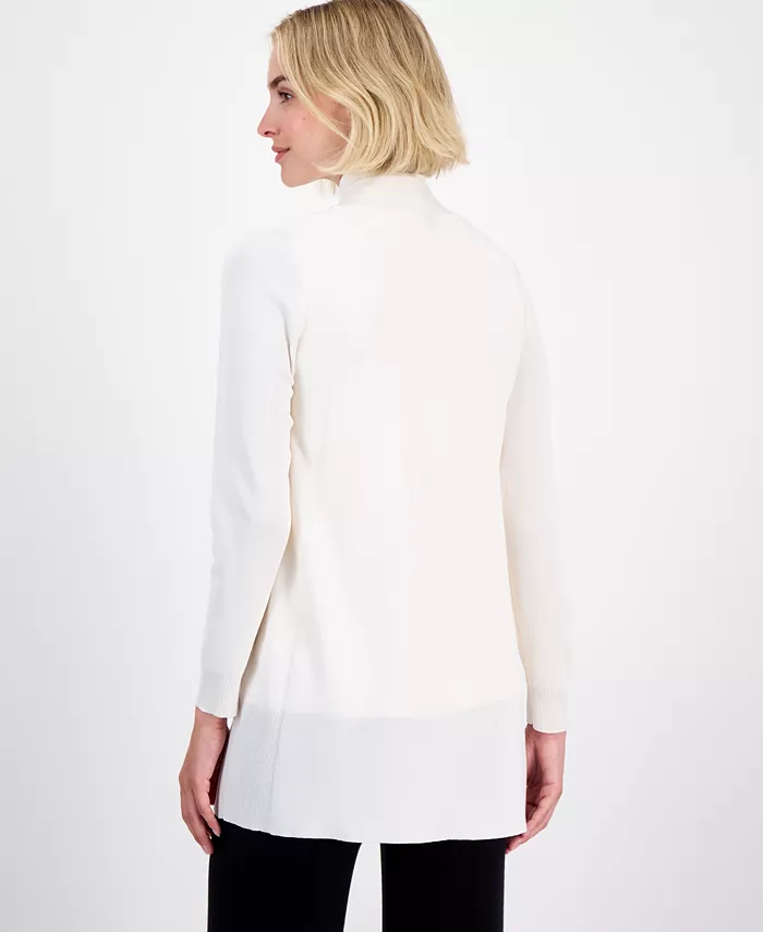 Women's Open-Front Buttoned-Pocket Cardigan - thumbnail 6