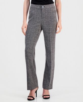 Women's Mid Rise Fly-Front Bootcut Pants