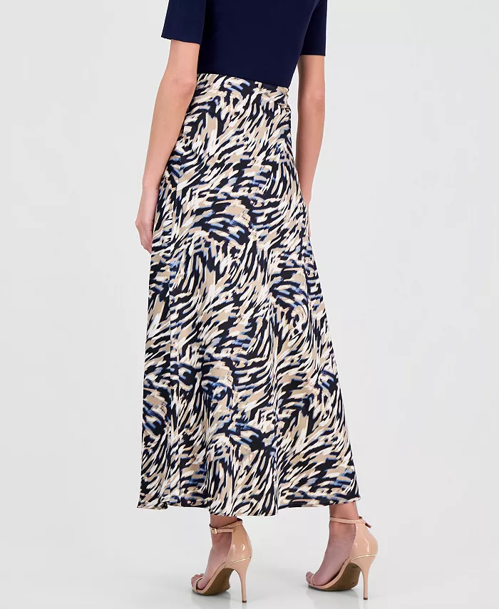 Women's Printed Bias-Cut Maxi Skirt - thumbnail 3