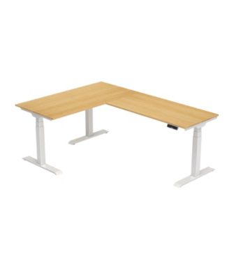 L Shaped Electric Height Adjustable Standing Desk