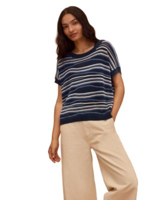 Women's Landscape Stripe Knitted Top