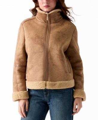 Women's Faux Shearling Zip Up Jacket