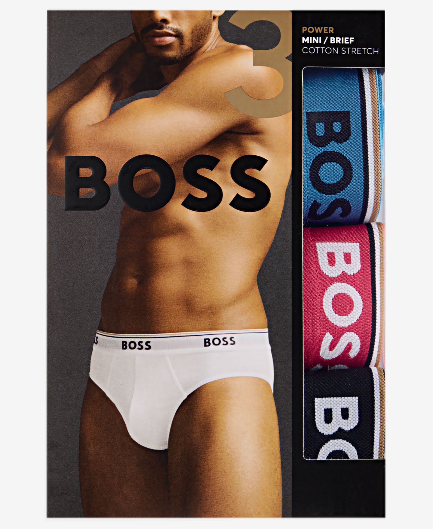 Трусы-брифы Power для мужчин — Hugo Boss, цвет: Чёрный — фото 3