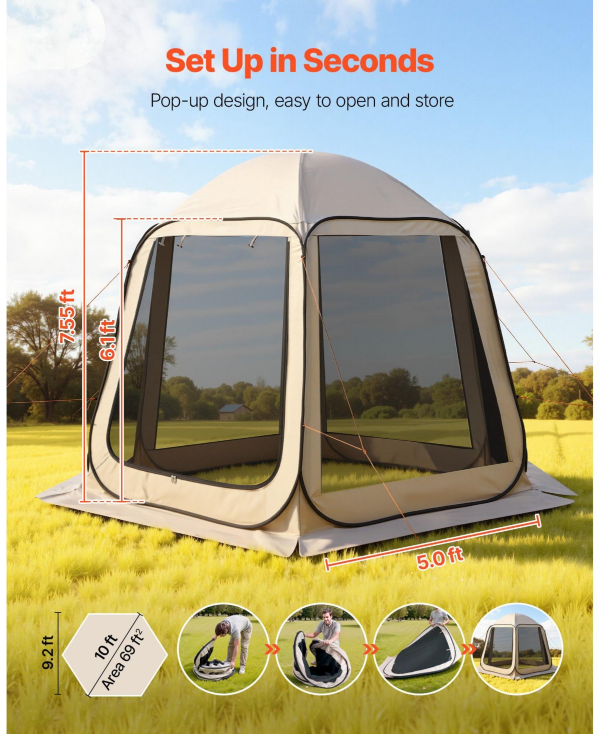Cozito Screen House Tent