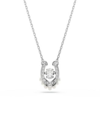 Rhodium-Plated Symbolica Pendant Necklace