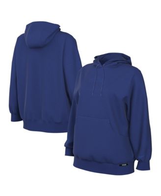 Women's Blue New York Knicks 2025/26 City Edition Remix Premium Fleece Hoodie